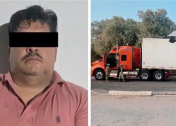 Detienen a trailero con más de mil 200 paquetes de cocaína en Sonora