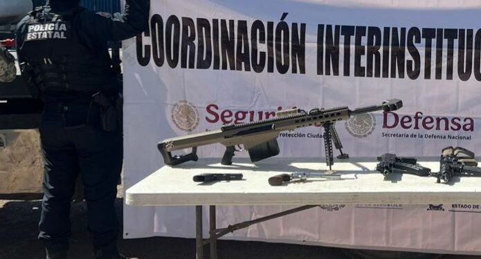 Autoridades aseguran un fusil Barrett y otro armamento, además de detenidos y vehículos, los resultados de este jueves en Sinaloa