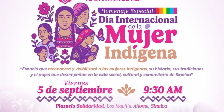 SEBIDES invita a la ciudadanía a conmemorar el Día Internacional de la Mujer Indígena en Los Mochis