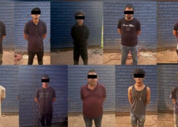 Detienen a 10 civiles y les asegura 15 armas de fuego, vehículos y municiones