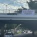 A un año de la violencia amanecen mantas con mensajes de paz en Culiacán