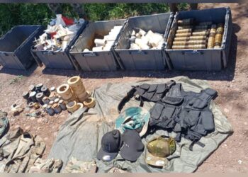 Grupo Interinstitucional aseguró y destruyó equipo táctico y materiales para la elaboración de artefactos explosivos en Culiacán