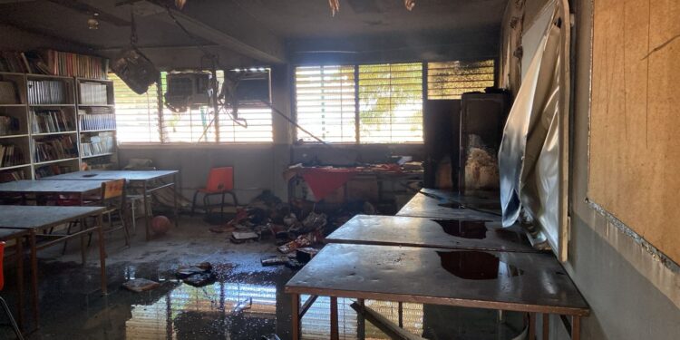 Queman escuela secundaria en Culiacancito