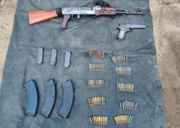 En Imala, el Grupo Interinstitucional asegura 2 armas, cargadores y cartuchos