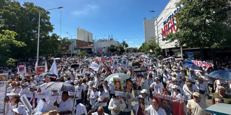 Histórica Marcha por la Paz en Culiacán reúne a 50 mil personas