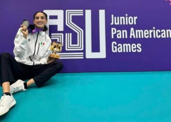Andrea Félix, orgullo de la Facultad de Ingeniería de la UAS, logró la medalla de plata con la selección mexicana de voleibol en los Panamericanos Jr.