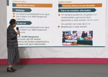 Gobernador Rocha envía a los estados de Hidalgo y Veracruz 2 plantas potabilizadoras y 20 mil despensas para damnificados por las lluvias