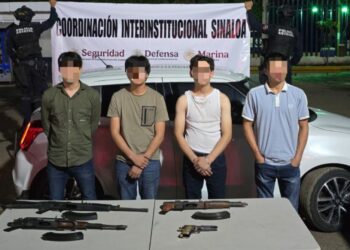 34 personas detenidas, 94 armas de fuego y más de 26 mil 400 cartuchos asegurados, son parte de los resultados de seguridad en Sinaloa