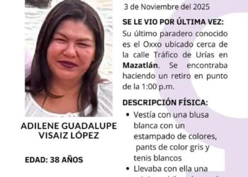 Buscan a Adilene Guadalupe Visaiz López, desaparecida en Mazatlán