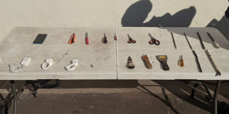 Aseguran objetos prohibidos en una nueva revisión en el Centro Penitenciario Aguaruto