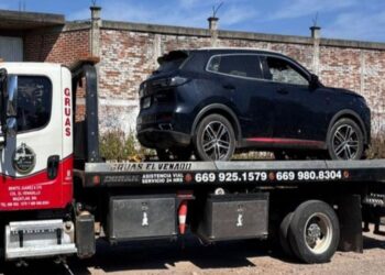 Grupo Interinstitucional asegura camioneta robada, municiones y equipo táctico en Concordia