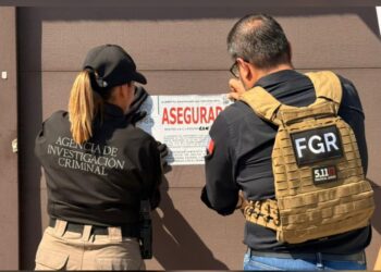 En cumplimiento de una OTI, el Grupo Interinstitucional asegura un vehículo, un fusil y municiones en el fraccionamiento Cataluña
