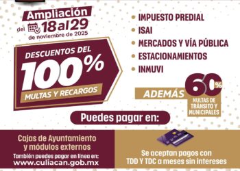 ¡Para que lo aproveches! Ayuntamiento de Culiacán amplía hasta el 29 de noviembre los descuentos del Buen Fin 2025!