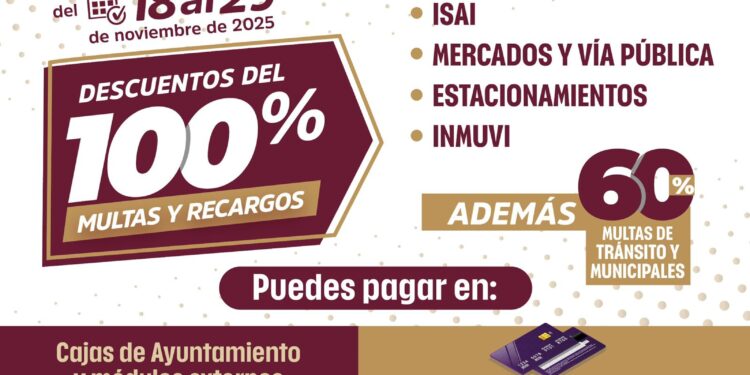 ¡Para que lo aproveches! Ayuntamiento de Culiacán amplía hasta el 29 de noviembre los descuentos del Buen Fin 2025!