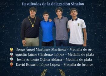 Sinaloa gana cuatro medallas en la Olimpiada Nacional de Física 2025; dos de ellas fueron logradas por estudiantes de preparatoria de la UAS