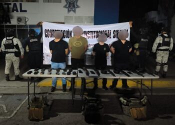 En seguimiento al operativo en el fraccionamiento de Valle Alto, el Grupo Interinstitucional detiene a 6 civiles