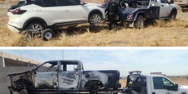 En distintos hechos en Villa Juárez, el Grupo Interinstitucional recupera 2 vehículos con reporte de robo y destruye un artefacto explosivo