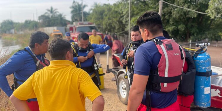 Hallan sin vida al niño que cayó al canal Humaya en El Alto del Coyote