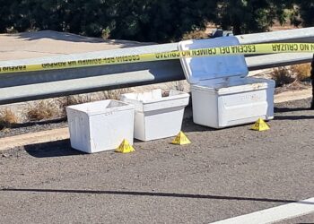 Localizan restos humanos en hieleras sobre el Libramiento Culiacán