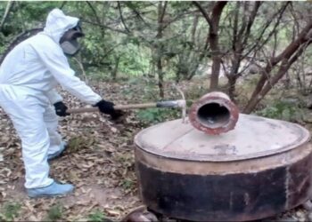 Aseguran y destruyen 11 áreas de concentración de químicos clandestinas en Culiacán y Cosalá