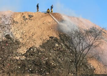 Concluyen trabajos en el relleno sanitario; fue sofocado el incendio: PC Culiacán