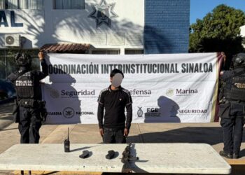 Grupo Interinstitucional detiene a civil armado en Navolato