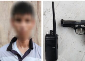 Grupo Interinstitucional asegura en Culiacán a una persona con un arma corta, un cargador abastecido y un radio