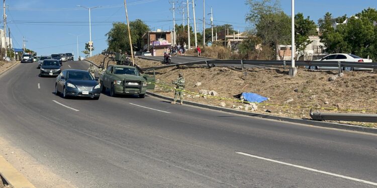 Joven motociclista murió tras derrapar en la avenida Álvaro Obregón, al sur de Culiacán