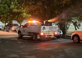 Secretaría de Salud refuerza acciones de fumigación en colonias de Culiacán