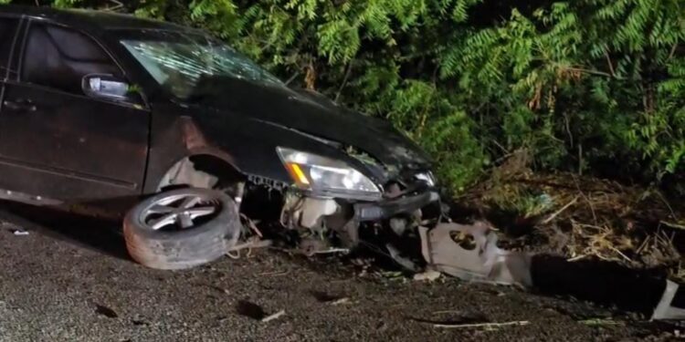 Muere automovilista tras volcadura en la carretera La 19, en Culiacán