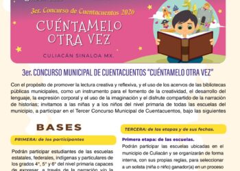 Convocan al 3er Concurso Municipal de Cuentacuentos “Cuéntamelo otra vez”