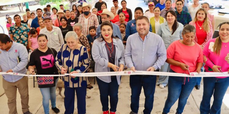 Badiraguato continúa con su transformación urbana; José Paz López inaugura obra en la comunidad del Varejonal