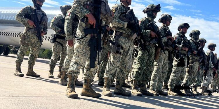 Fuerzas federales despliegan a mil 190 elementos en búsqueda de mineros en Concordia