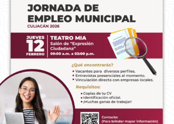 Más de 100 vacantes disponibles en la Jornada Municipal de Empleo en Culiacán