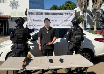 En operativo Contra Robo de Vehículos, el Grupo Interinstitucional detiene a civil armado y asegura vehículo robado en Culiacán