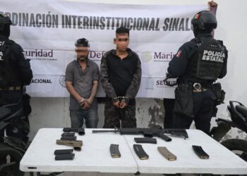 Durante un operativo en Villa Unión para localizar a quienes vandalizaron vehículos, el Grupo Interinstitucional asegura a 2 civiles armados