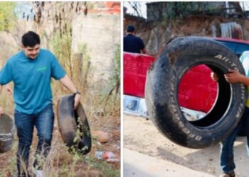 ¡Todos contra el dengue! Badiraguato se une al Banderazo Estatal para combatir esta enfermedad