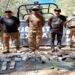 Tres hombres fueron detenidos en San Ignacio con armas de fuego, cargadores, cartuchos y explosivos