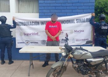 En Culiacán, el Grupo Interinstitucional asegura a un civil con dosis de presunta metanfetamina