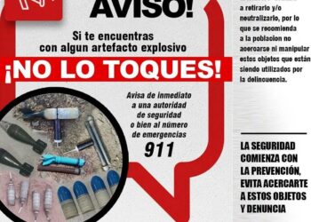 SSP Sinaloa exhorta a denunciar el hallazgo de artefactos explosivos improvisados o granadas