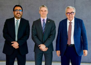 Gobernador Rocha y Juan de Dios Gámez se reúnen con el Cónsul General de los EE. UU. en Hermosillo