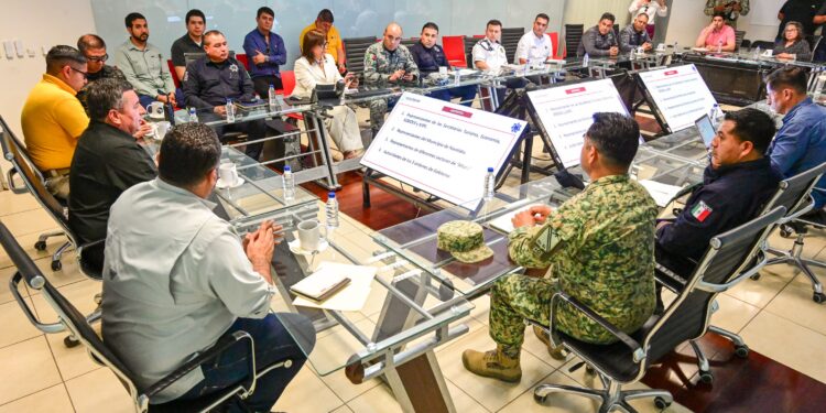 Autoridades de los tres órdenes de gobierno preparan trabajos de seguridad para los próximos eventos en Altata, Navolato, que se realizarán en el mes de marzo