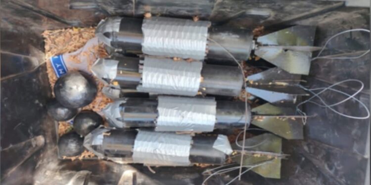 En Tepuche, el Grupo Interinstitucional aseguró 12 artefactos explosivos improvisados