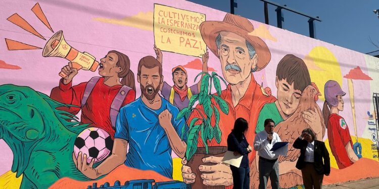 Mapasin inaugura “Pasos por la Paz” y mural “Semillas” en el Centro de Culiacán