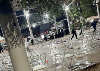 Violento incidente durante cierre de campaña de Román Sarabia en Aguaruto