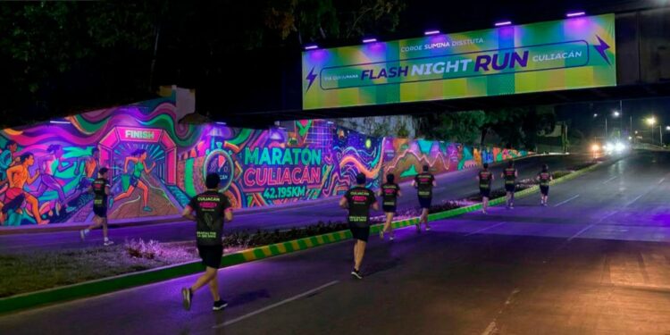 Todo listo para la Flash Night Run; Culiacán se prepara para una noche de deporte, música y convivencia