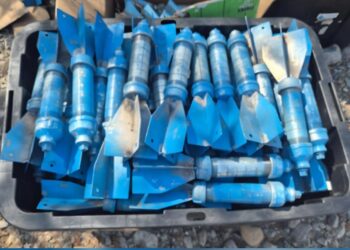 En La Tuna, Badiraguato, el Grupo Interinstitucional aseguró más de 300 artefactos explosivos improvisados