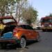 Accidente de tránsito deja un lesionado en el boulevard de acceso al Aeropuerto Internacional de Culiacán