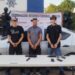 Tras el oportuno reporte al 9-1-1 de un civil lesionado por disparos en Culiacán, el Grupo Interinstitucional detuvo a 3 civiles con 2 armas, cargadores, cartuchos y un vehículo