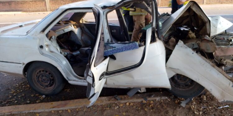 Accidente de tránsito deja cuatro personas lesionadas en la carretera Culiacán-Navolato